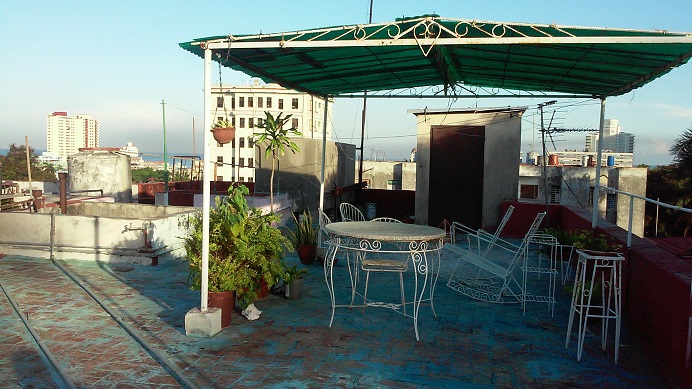 'Roof terrace' Casas particulares are an alternative to hotels in Cuba.